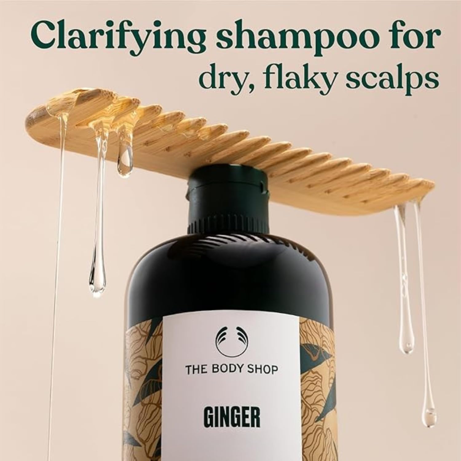 The Body Shop textura espumosa del champú gengibre limpia suavemente