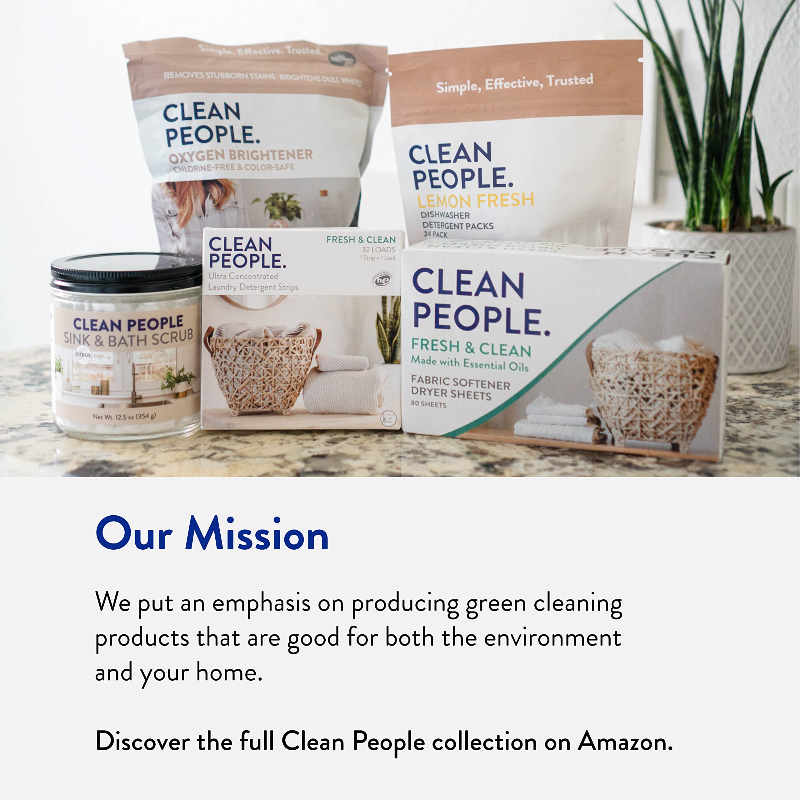 THE CLEAN PEOPLE producto en lavandería realza ropa limpia y brillante