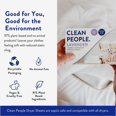 THE CLEAN PEOPLE etiqueta con ingredientes 97% vegetales listados