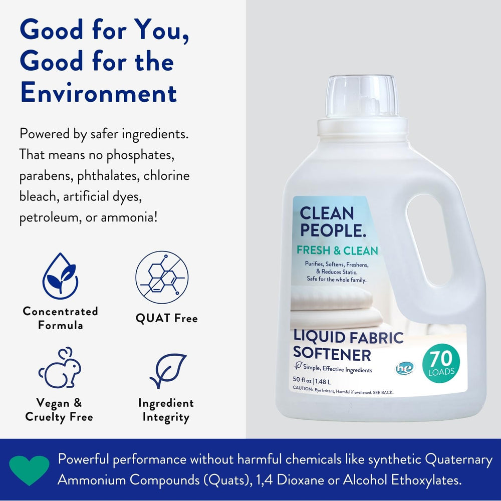 THE CLEAN PEOPLE etiqueta con ingredientes claros y sin parabenos