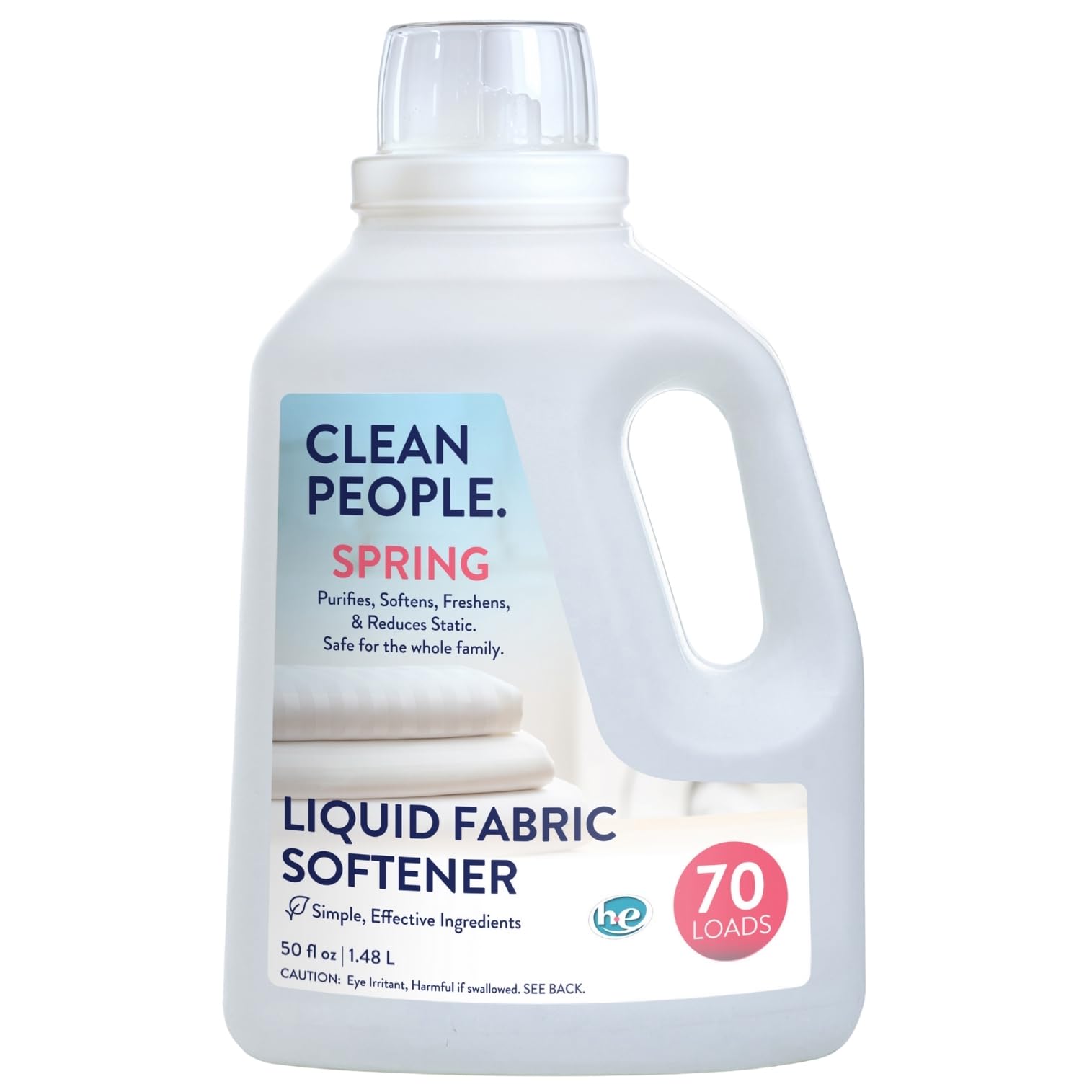 THE CLEAN PEOPLE botella frontal mostrando tamaño y diseño, claridad del producto