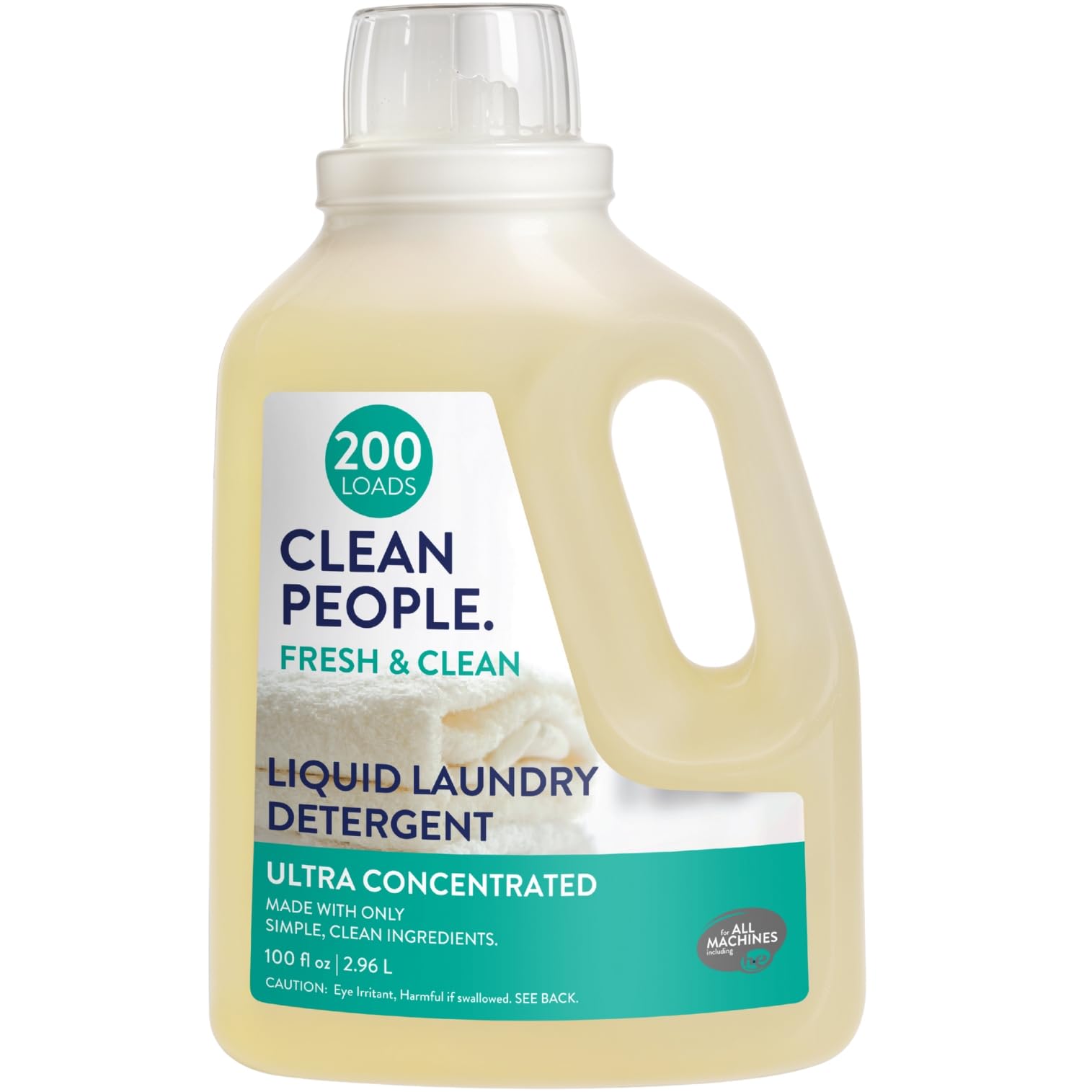 THE CLEAN PEOPLE botella frontal mostrando diseño reciclable y eficacia