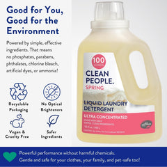 THE CLEAN PEOPLE liquid close-up showing texture and concentrated cleaning benefit