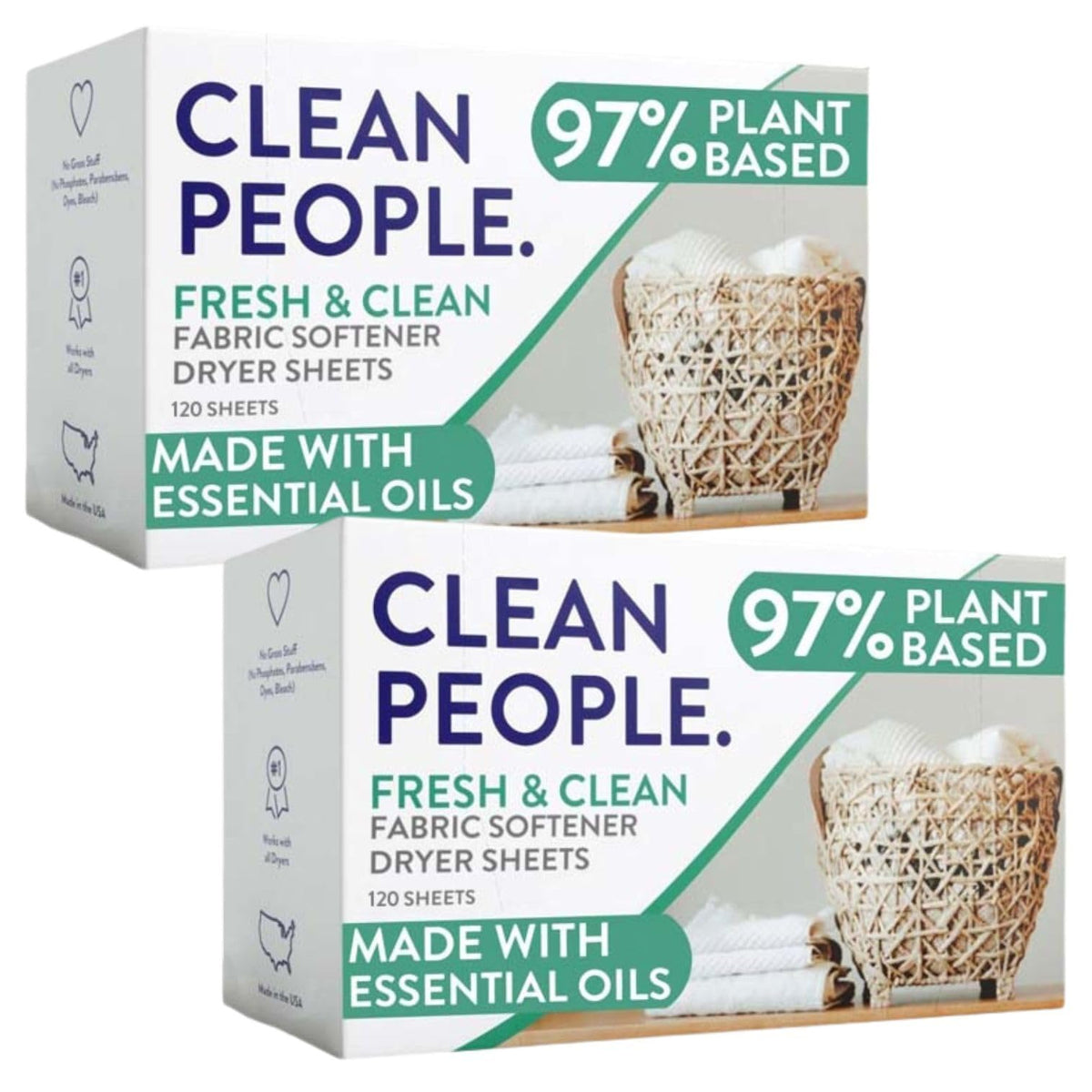 The Clean People paquete grande 240 hojas, ahorro y practicidad