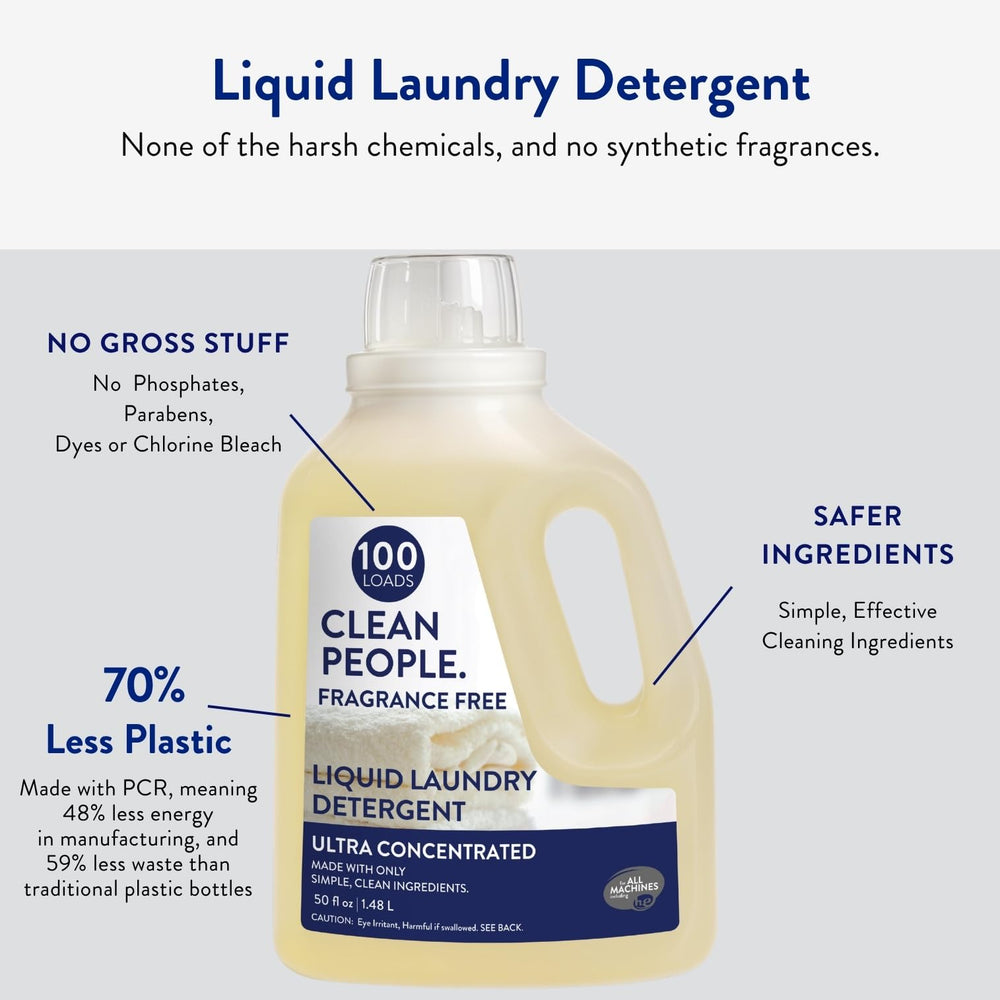 THE CLEAN PEOPLE recyclable bottle detail emphasizing eco-friendly packaging