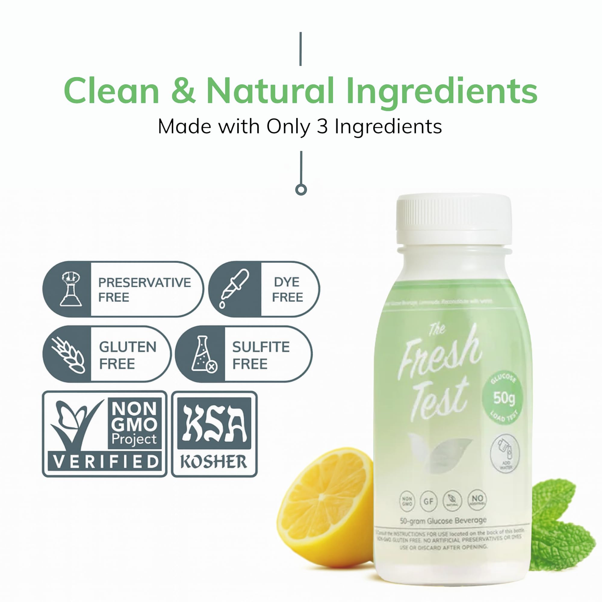 The Fresh Test etiqueta de ingredientes en detalle, confirma ingredientes orgánicos y limpios