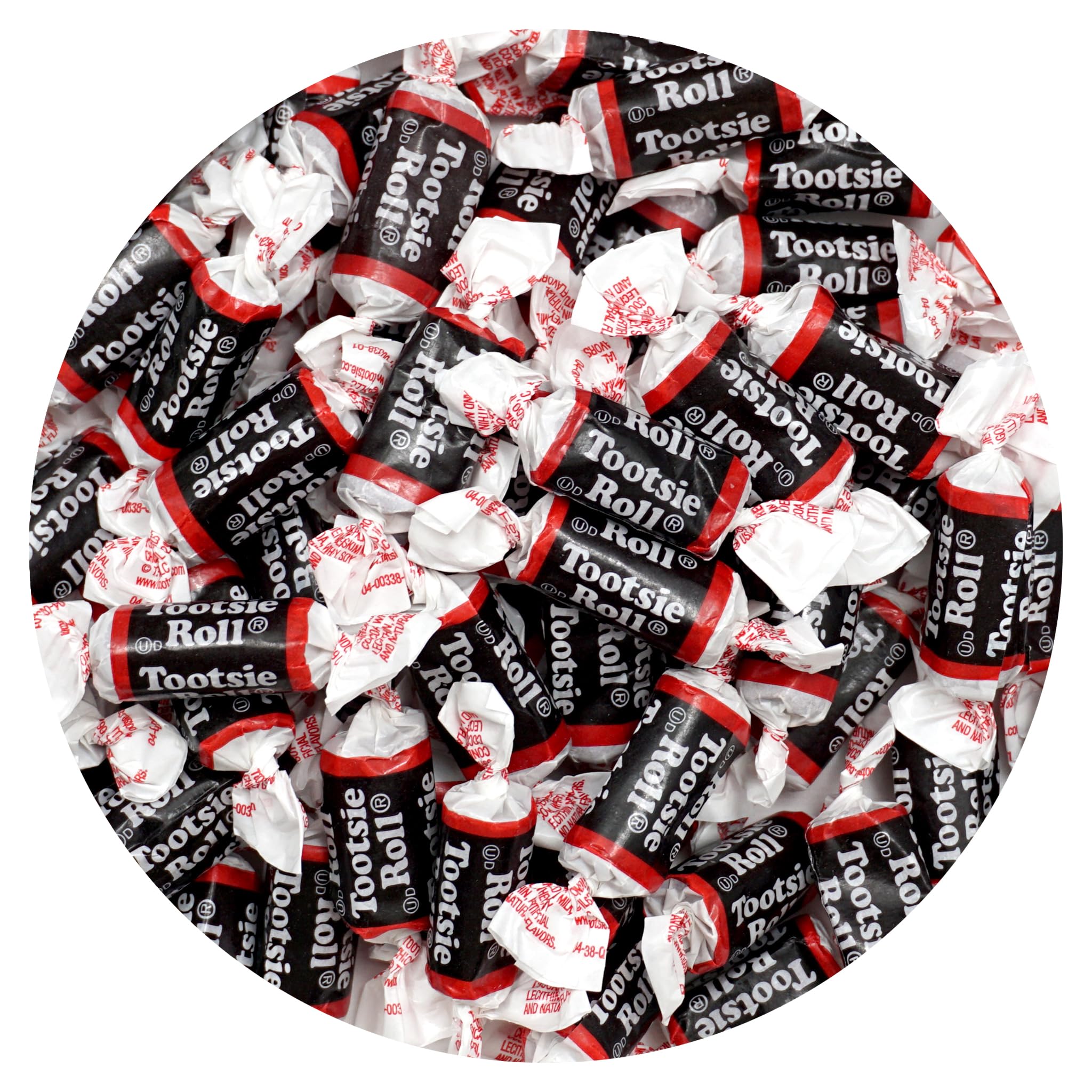 The Hampton Popcorn & Candy Company paquete frontal con Tootsie Roll Midgees práctico