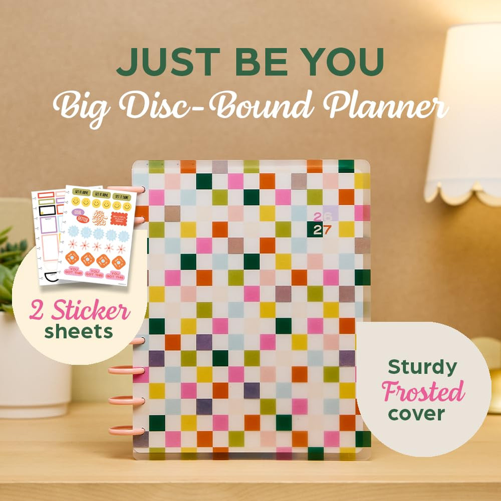 The Happy Planner vista interior dashboard con casillas diarias organizadas