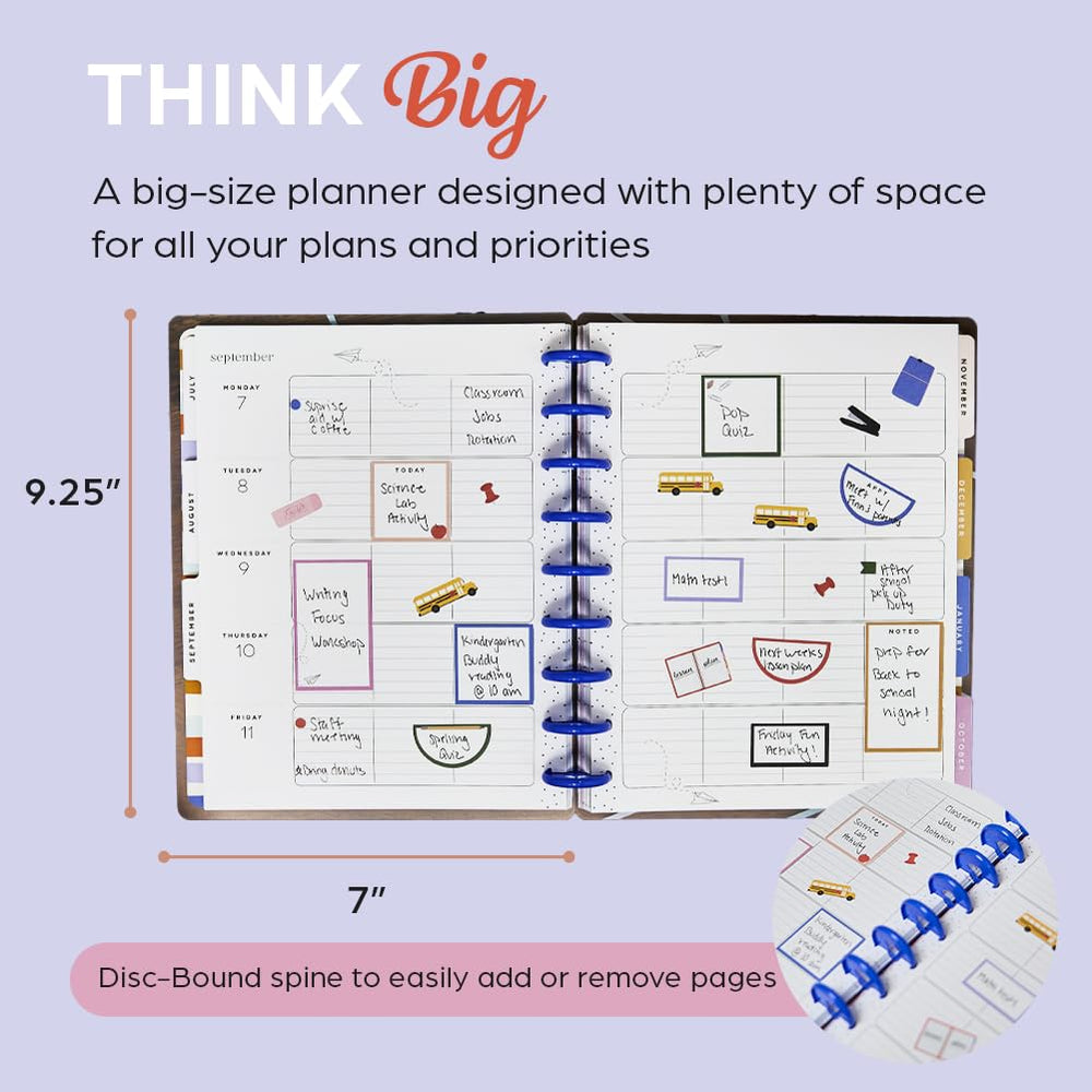 The Happy Planner pegatinas y divisores incluidos para personalizar secciones
