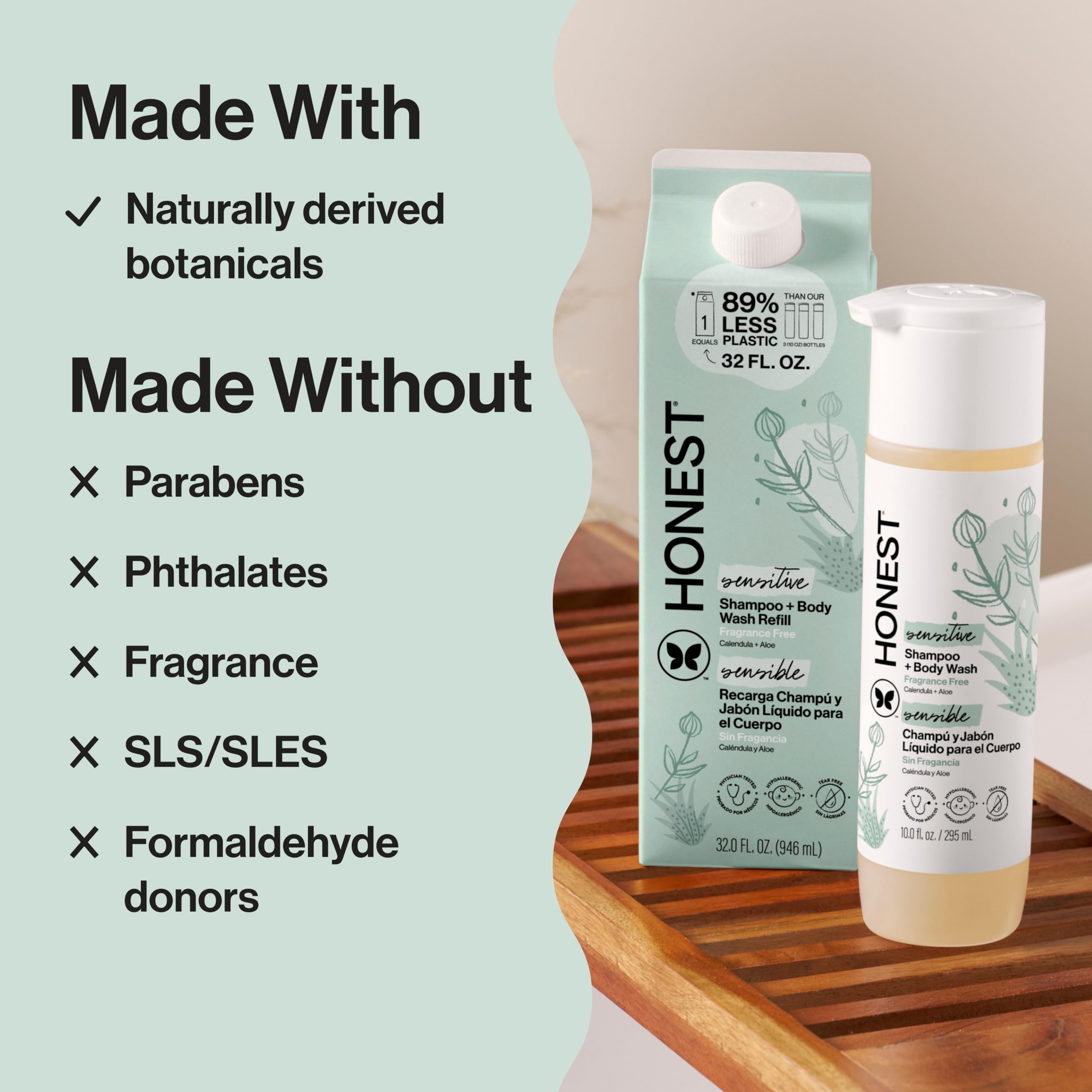Close-up lather from The Honest Company showing gentle foaming texture for soft skin