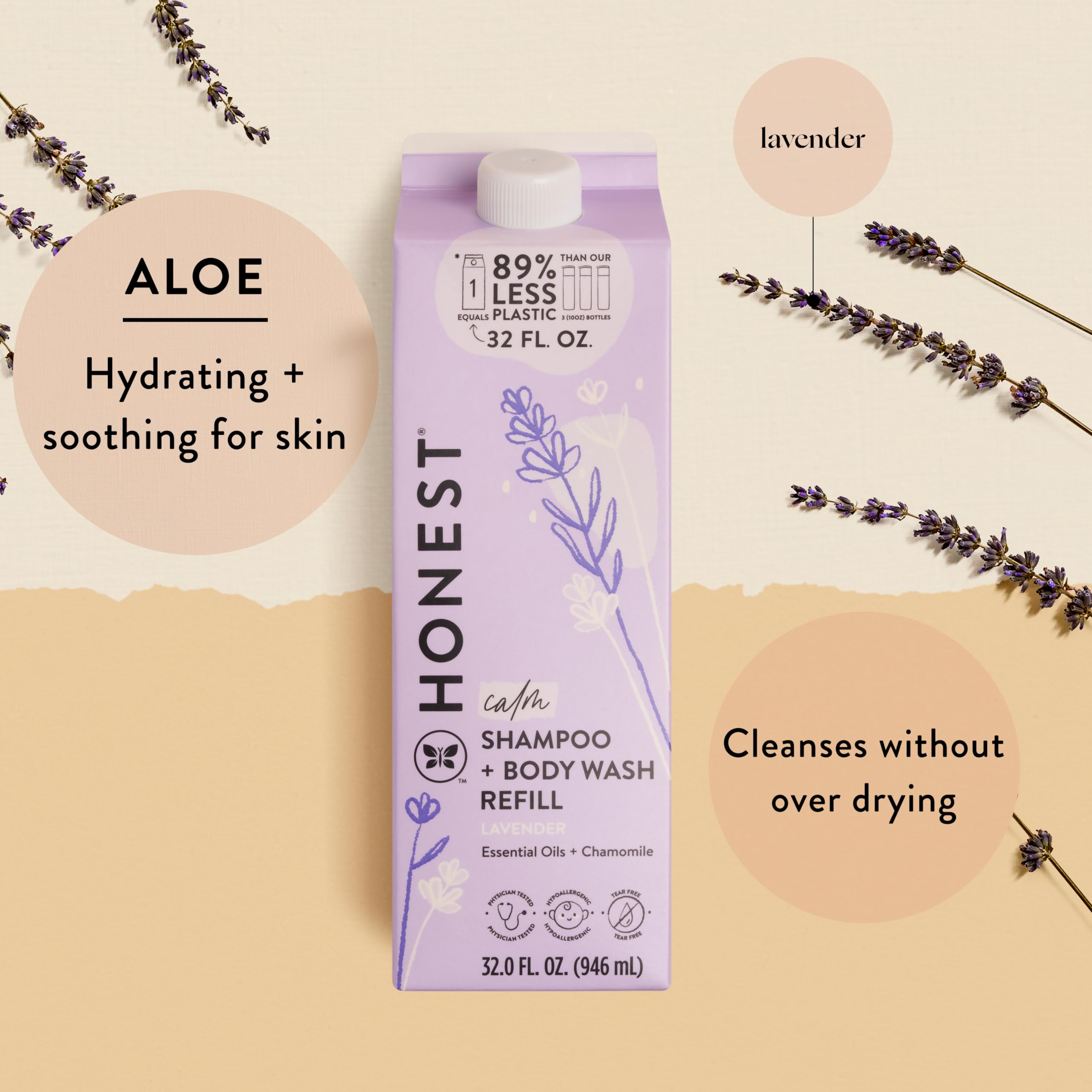 The Honest Company textura de espuma suave demostrando limpieza y suavidad