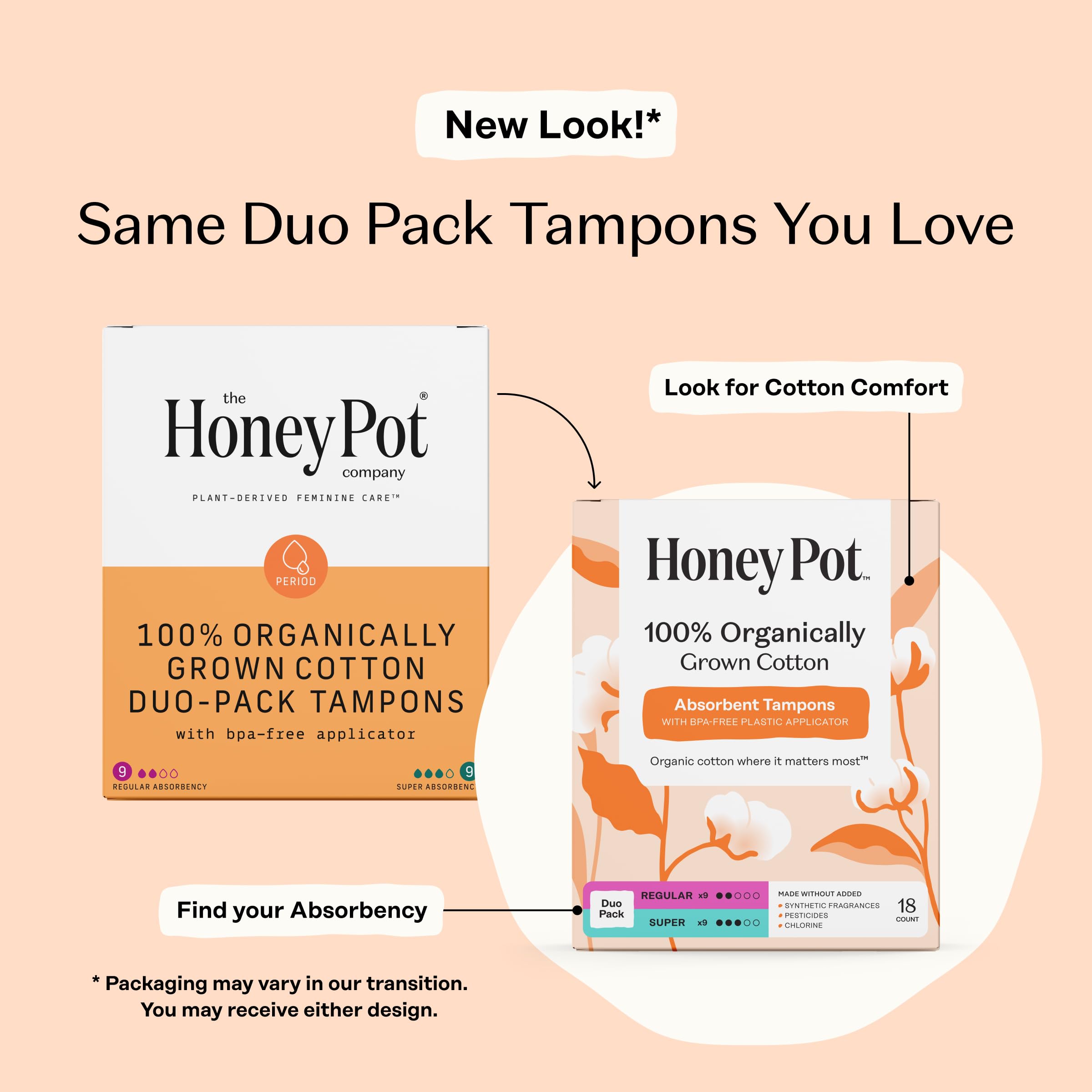 The Honey Pot Company detalle del aplicador con agarre antideslizante para inserción fácil