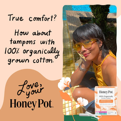 The Honey Pot Company: comparación de tamaño para elección adecuada