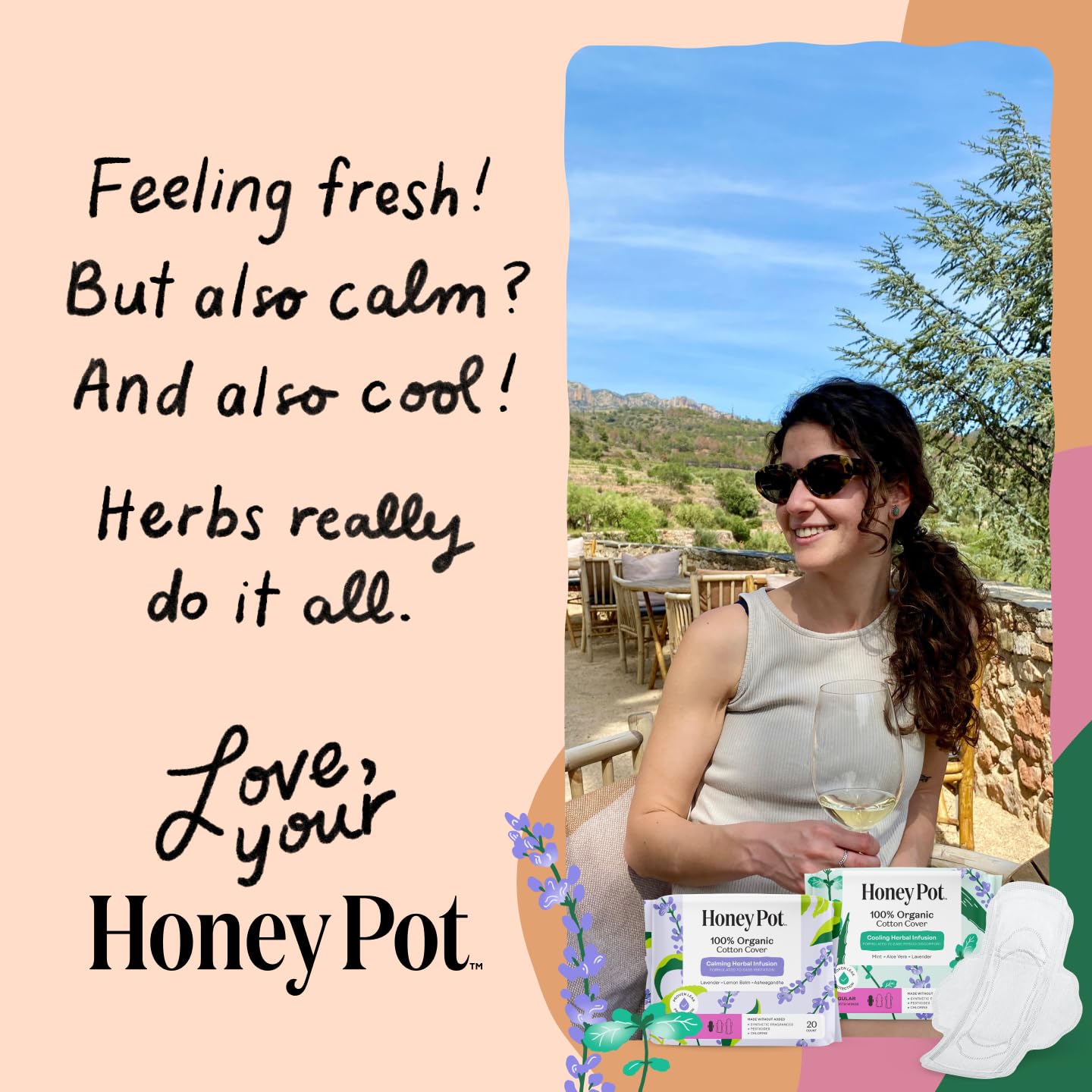 The Honey Pot Company empaque en bolso para transporte discreto y práctico