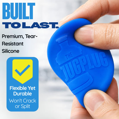 The Jug Plug sellando garrafón marca Primo para compatibilidad clara