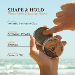 The Merman textura de la arcilla cercana que destaca su consistencia manejable
