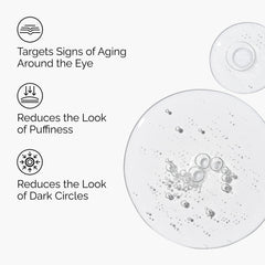 The Ordinary aplicación en contorno ocular con dedo, fácil uso y dosificación