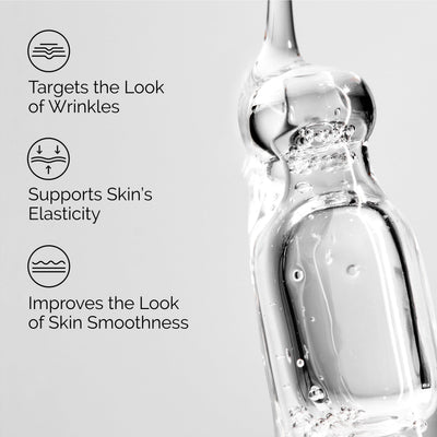 The Ordinary Multi-Peptide Eye Serum pipette over jar reducing puffiness