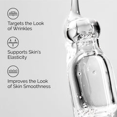 The Ordinary Multi-Peptide Eye Serum pipette over jar reducing puffiness