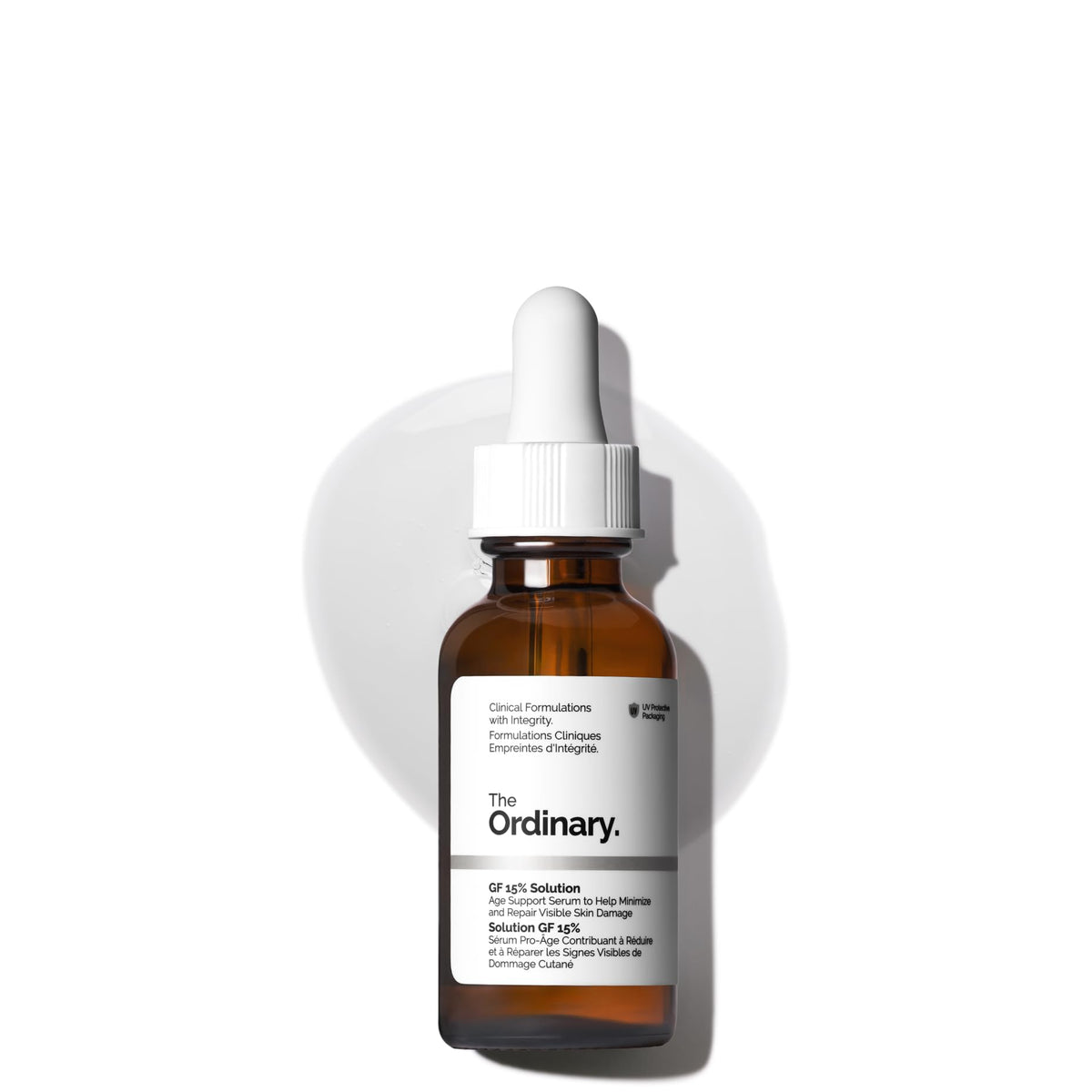 The Ordinary frasco frontal mostrando diseño y claridad del producto