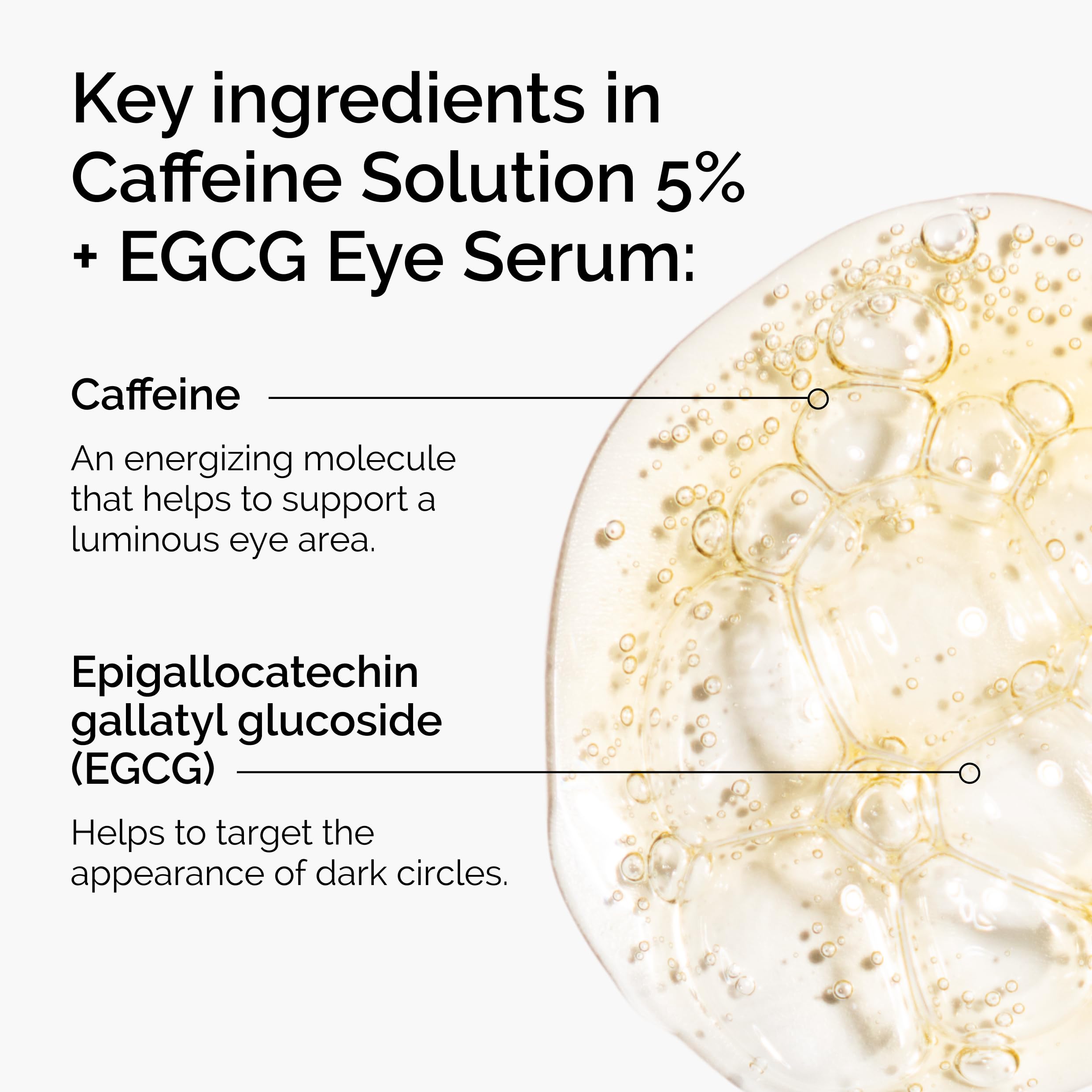 The Ordinary etiqueta detallando ingredientes clave para transparencia