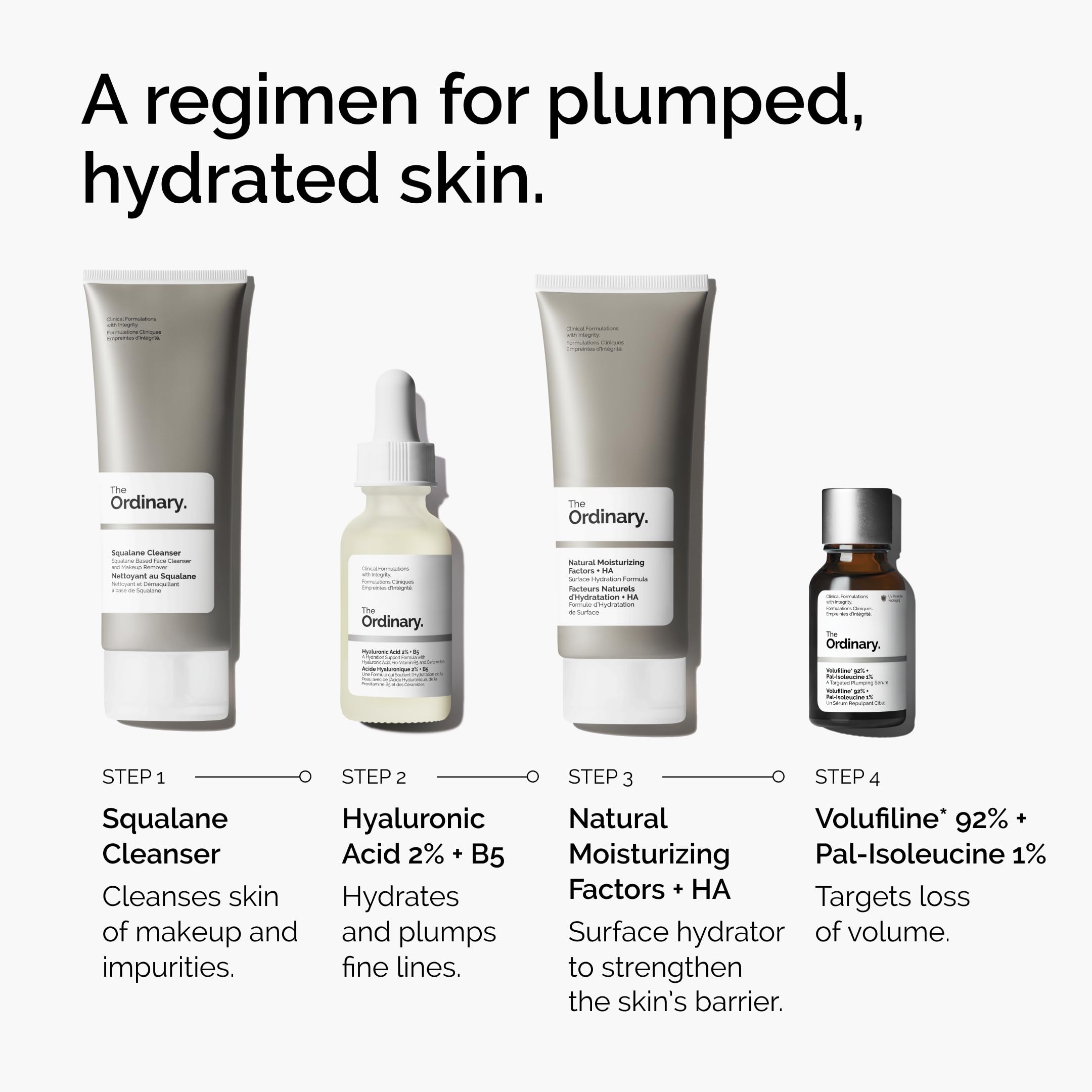 The Ordinary aplicación puntual en mejilla y contorno de ojos para volumen