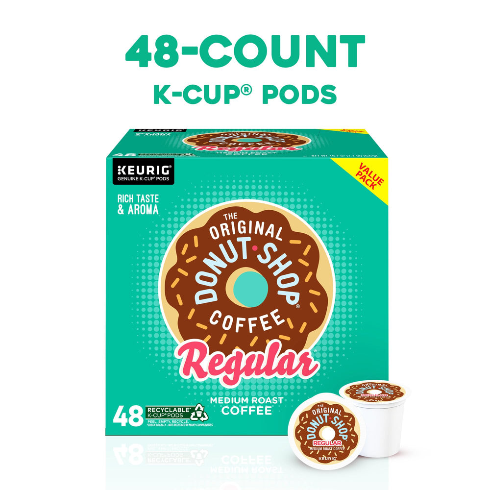 The Original Donut Shop primer plano de cápsula K-Cup, calidad del sellado