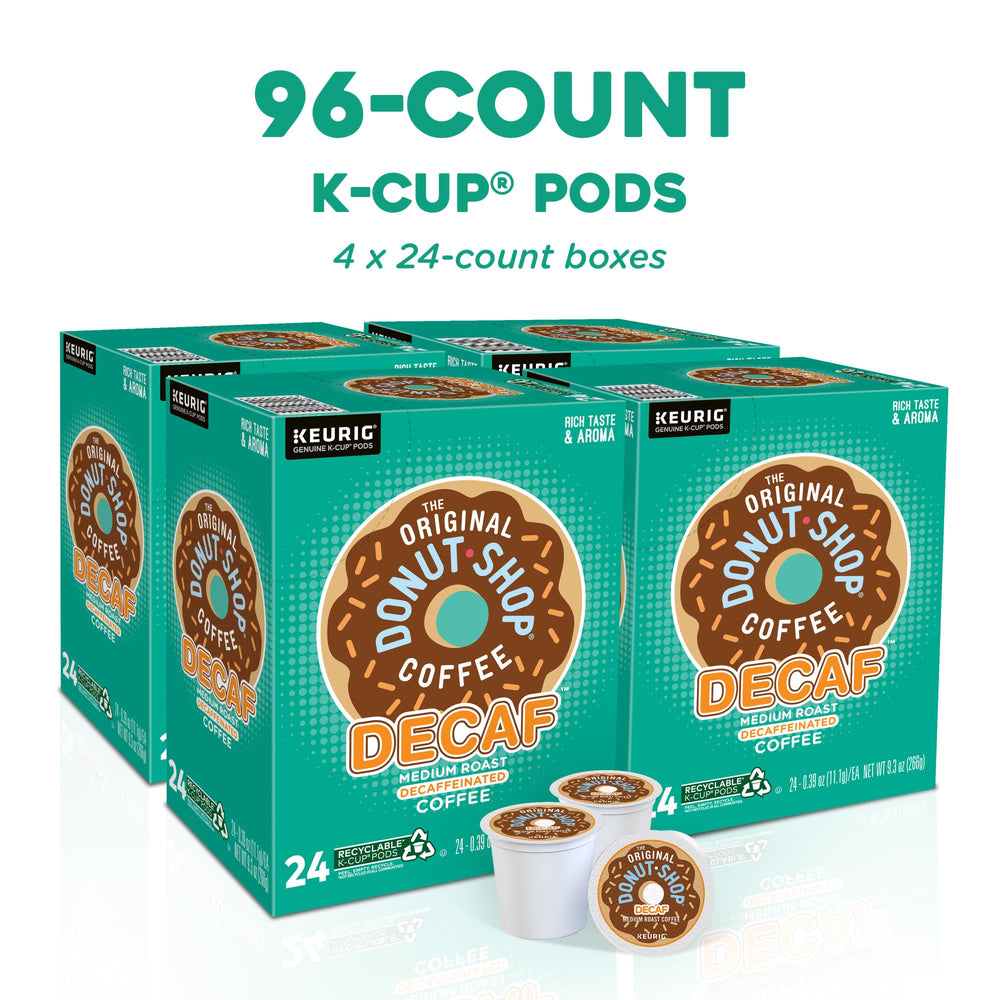 The Original Donut Shop cápsula K-Cup vista frontal, compatible y lista para usar