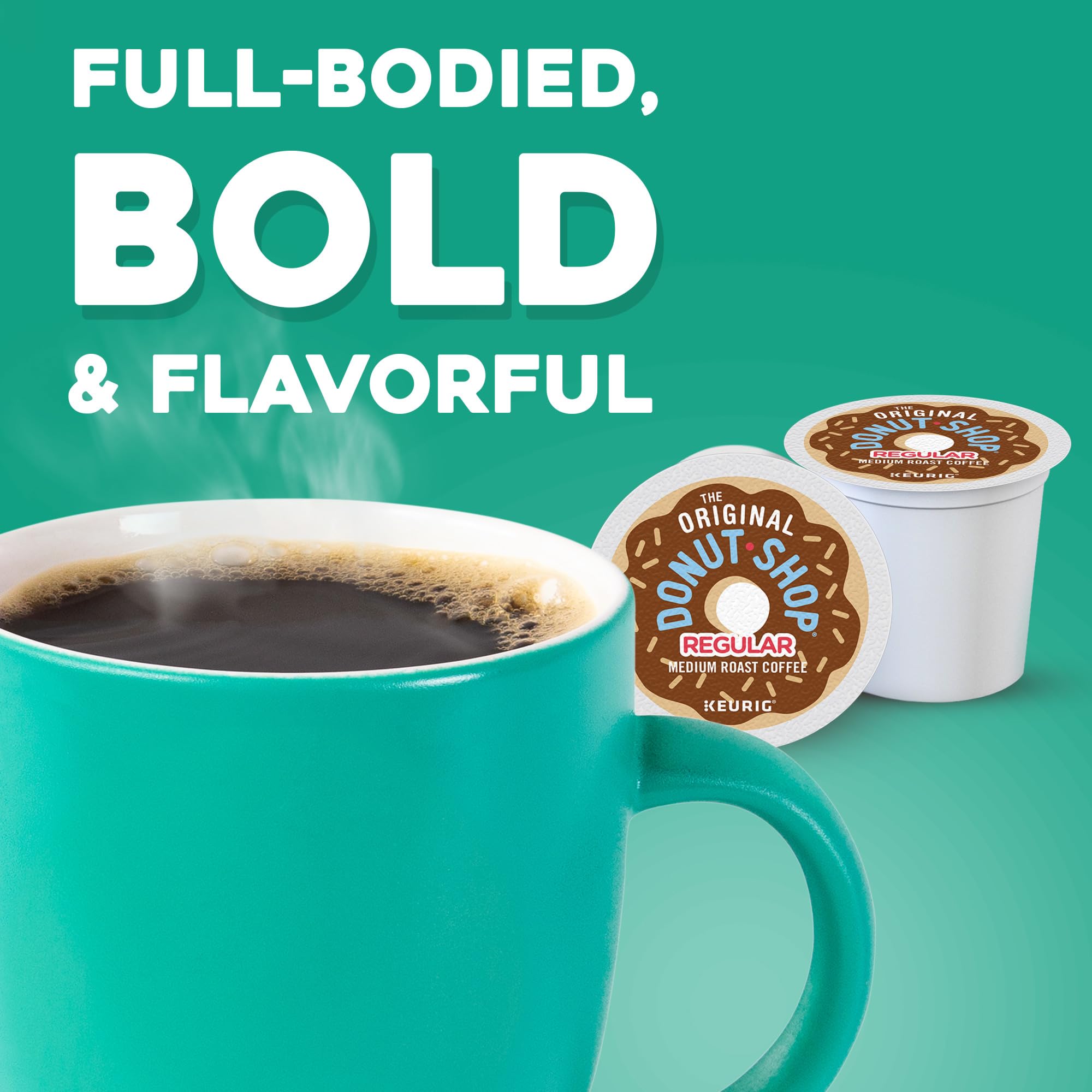 The Original Donut Shop taza servida hasta 12 oz lista para beber, aspecto apetitoso