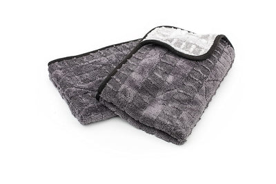 The Rag Company Gauntlet front packaging showing towel pair and size benefits