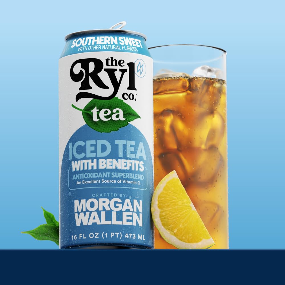The Ryl Co monk fruit y stevia junto a hojas de té, sabor natural