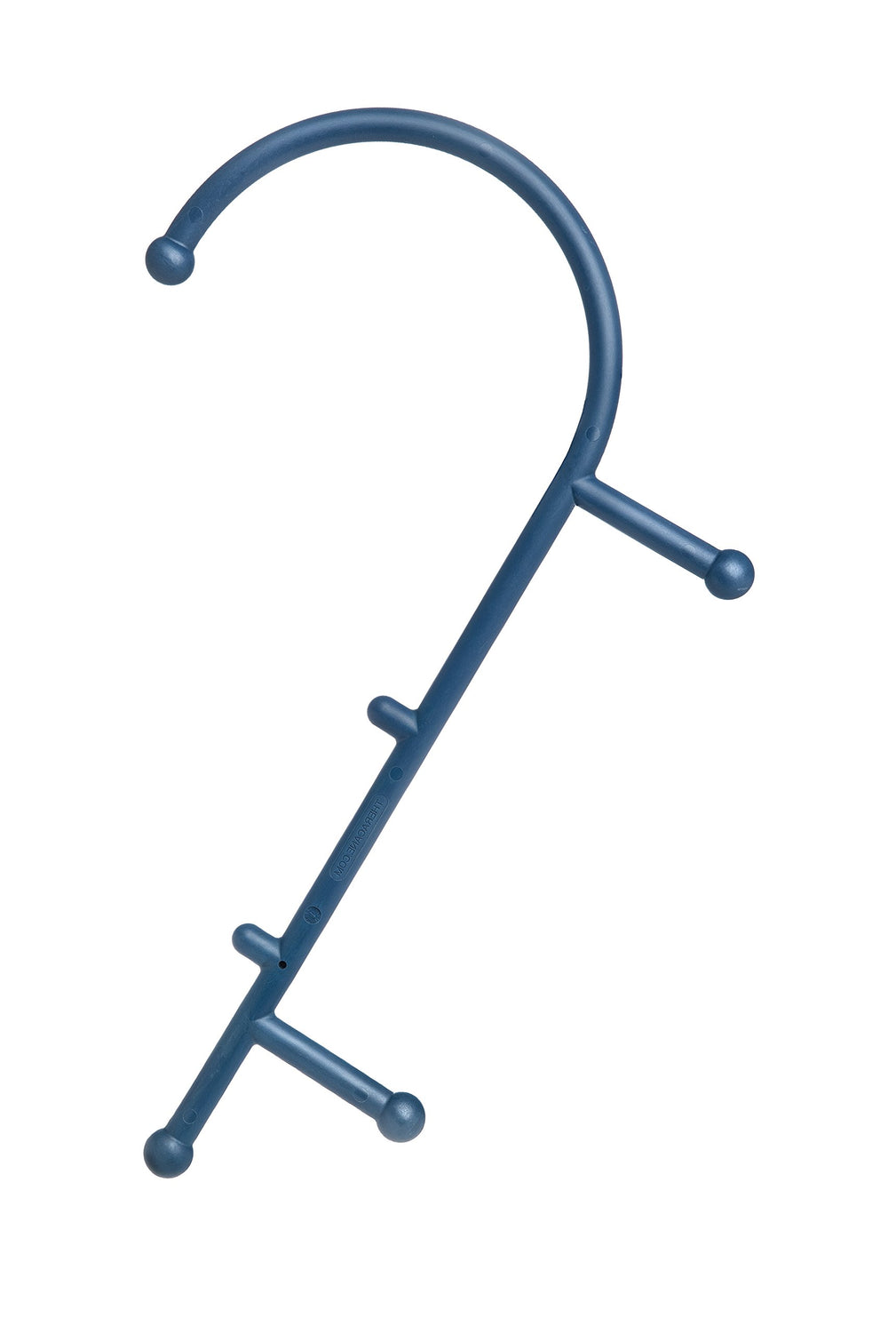 Thera Cane imagen frontal azul mostrando su forma de bastón y control