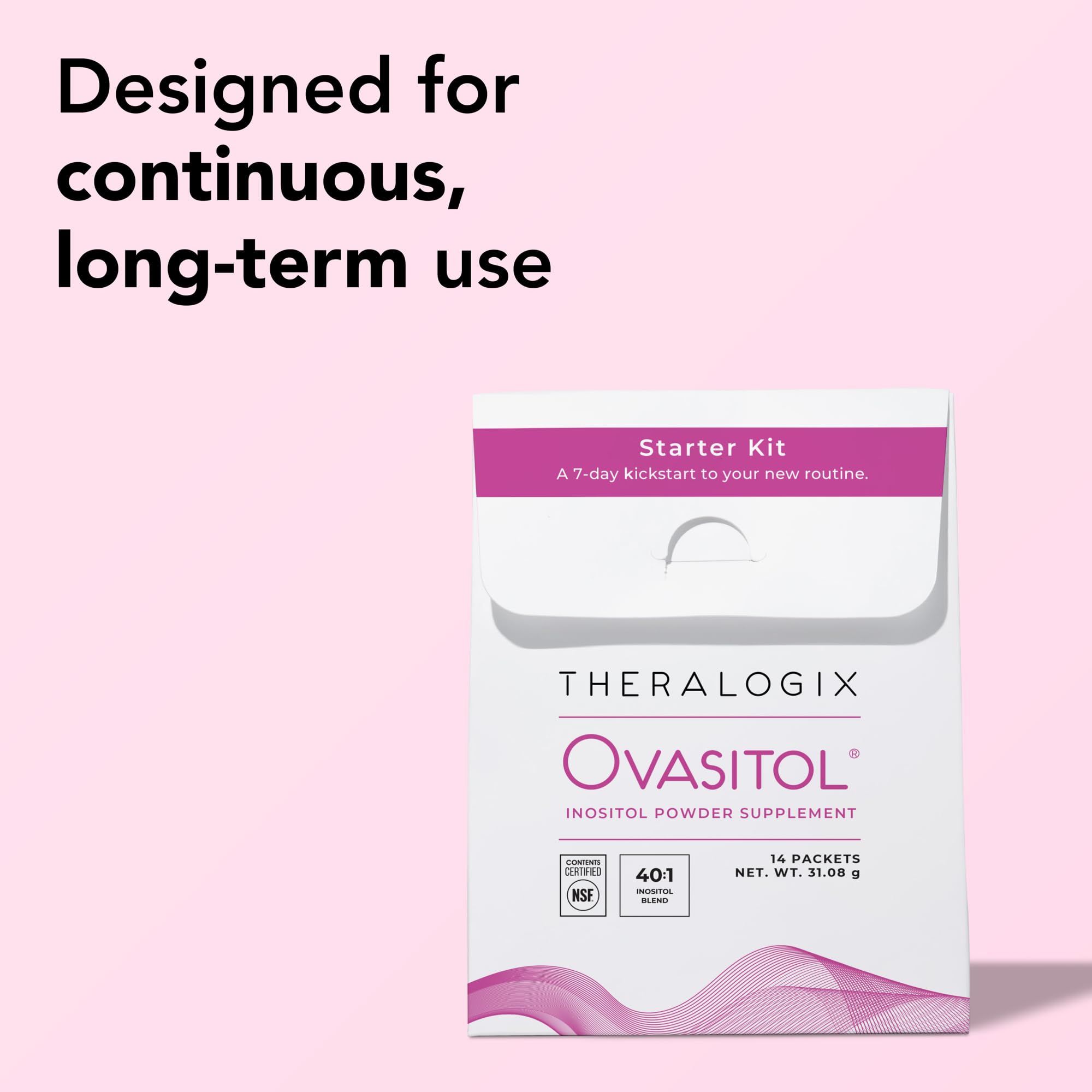 Theralogix Ovasitol etiqueta con ingredientes y beneficios comprobados