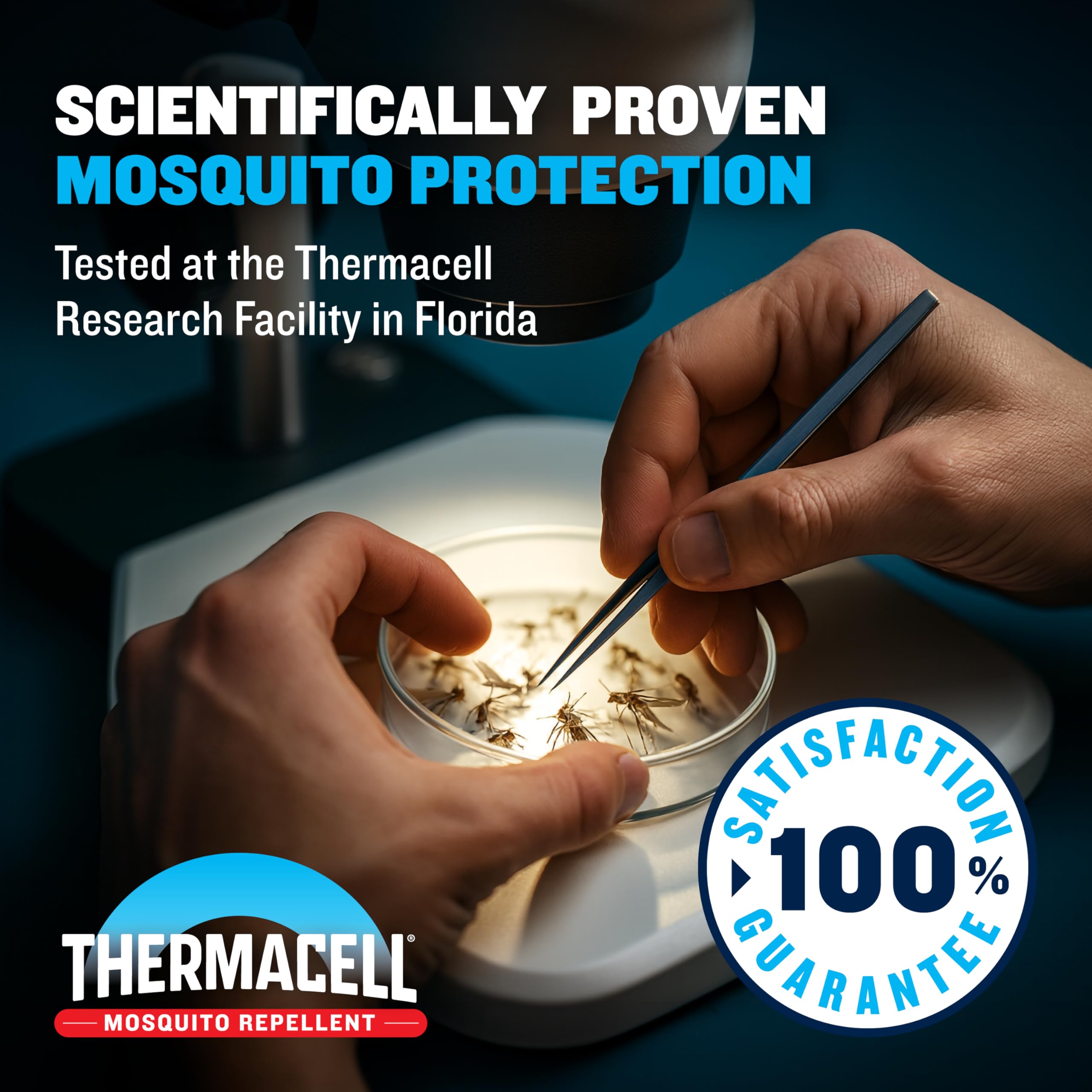 Thermacell product label showing compatibility and safety information