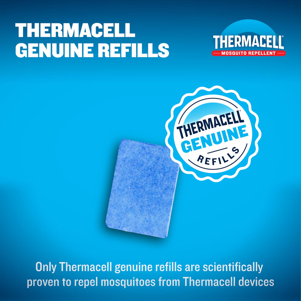 Thermacell mat installed in Backpacker repeller for quick hassle-free setup
