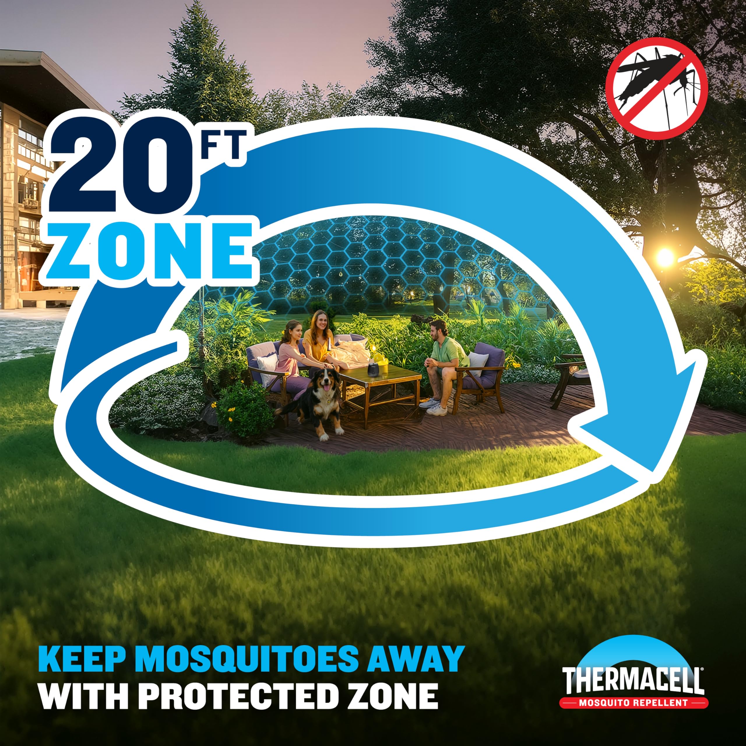 Thermacell recambio guardado en mochila listo para camping