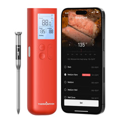 ThermoMaven frente con base mostrando temperatura, control sin app