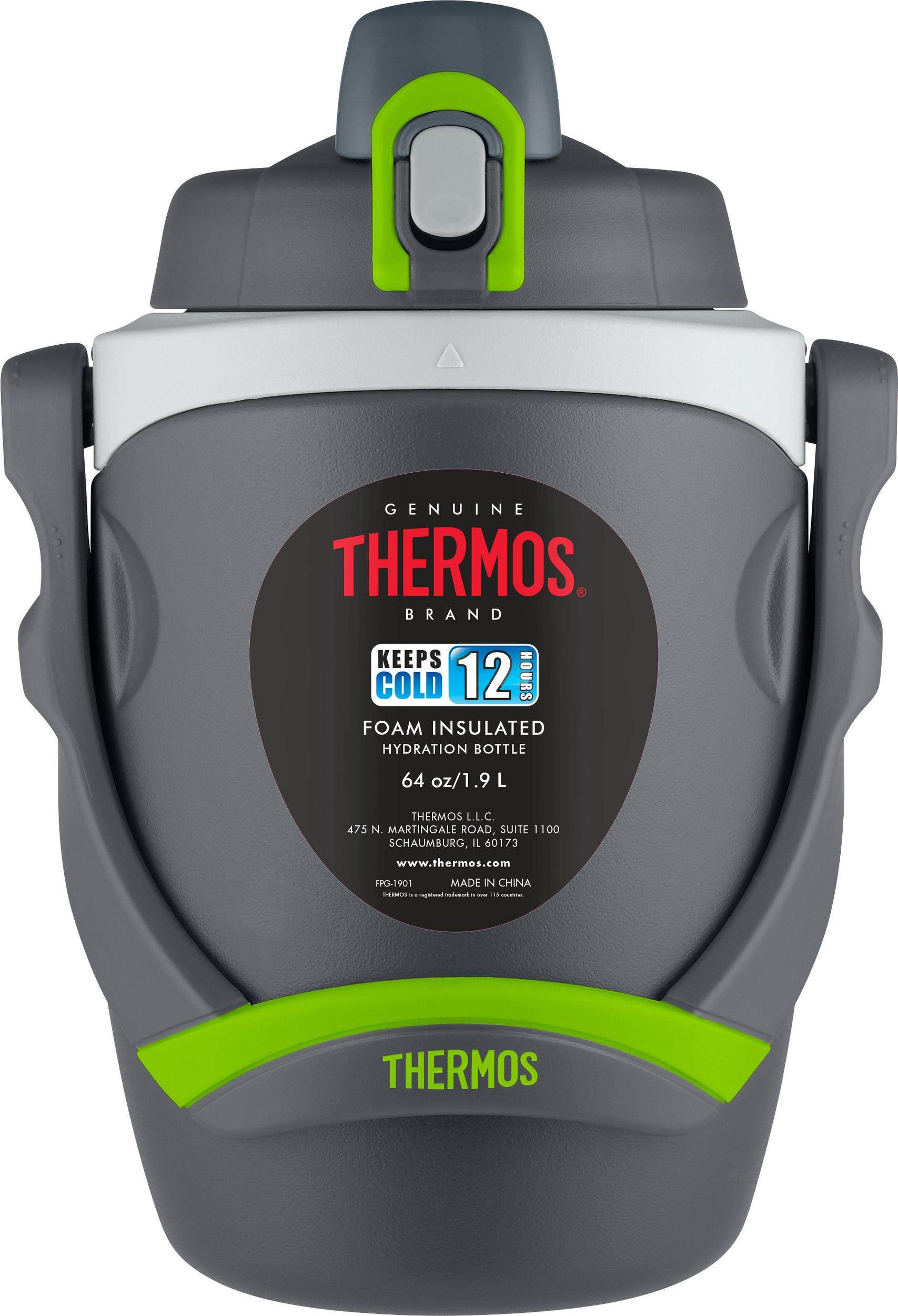 THERMOS tamaño comparado con mano para visualizar escala y volumen