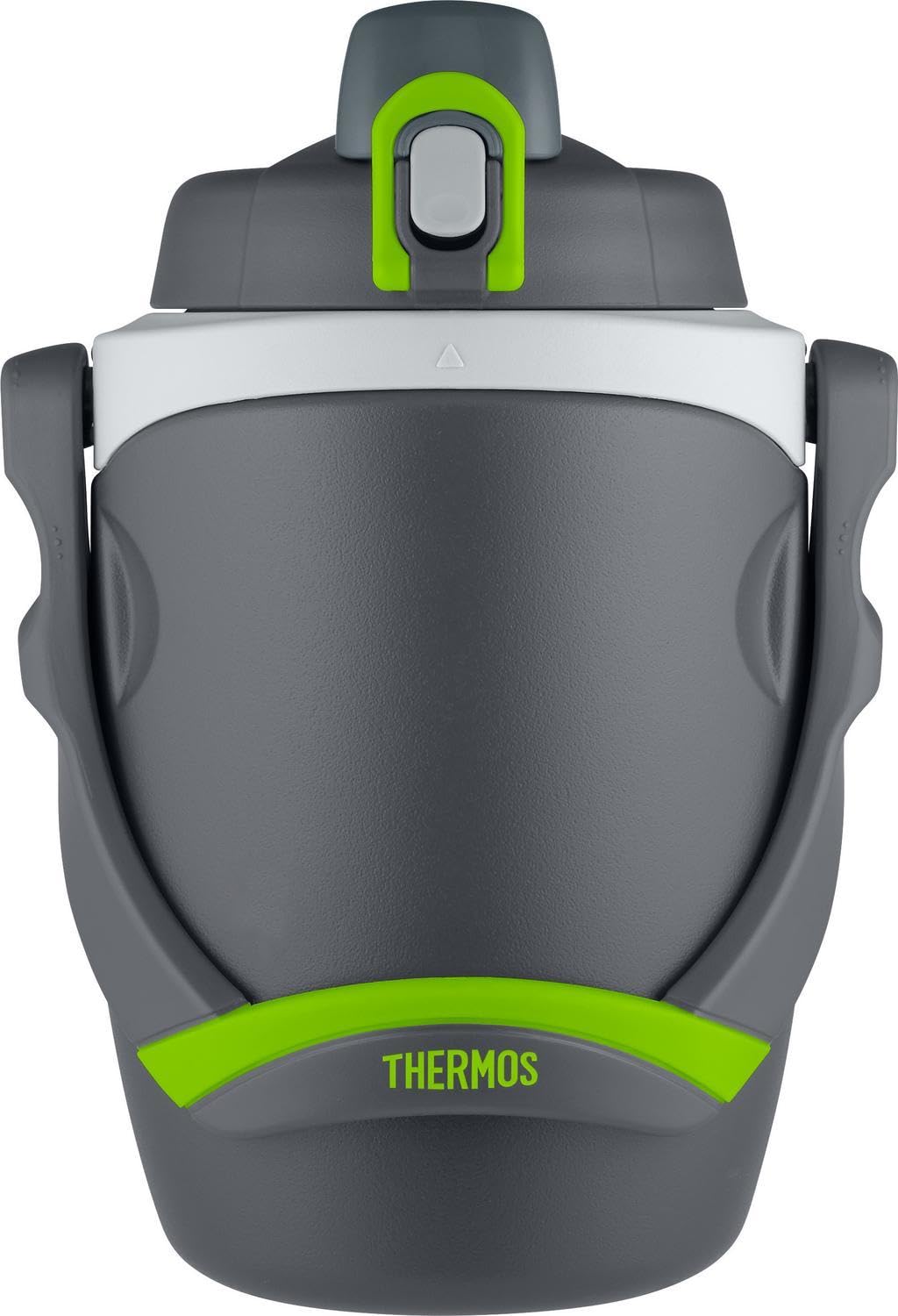 THERMOS vista frontal del bidón 64 oz muestra capacidad y color