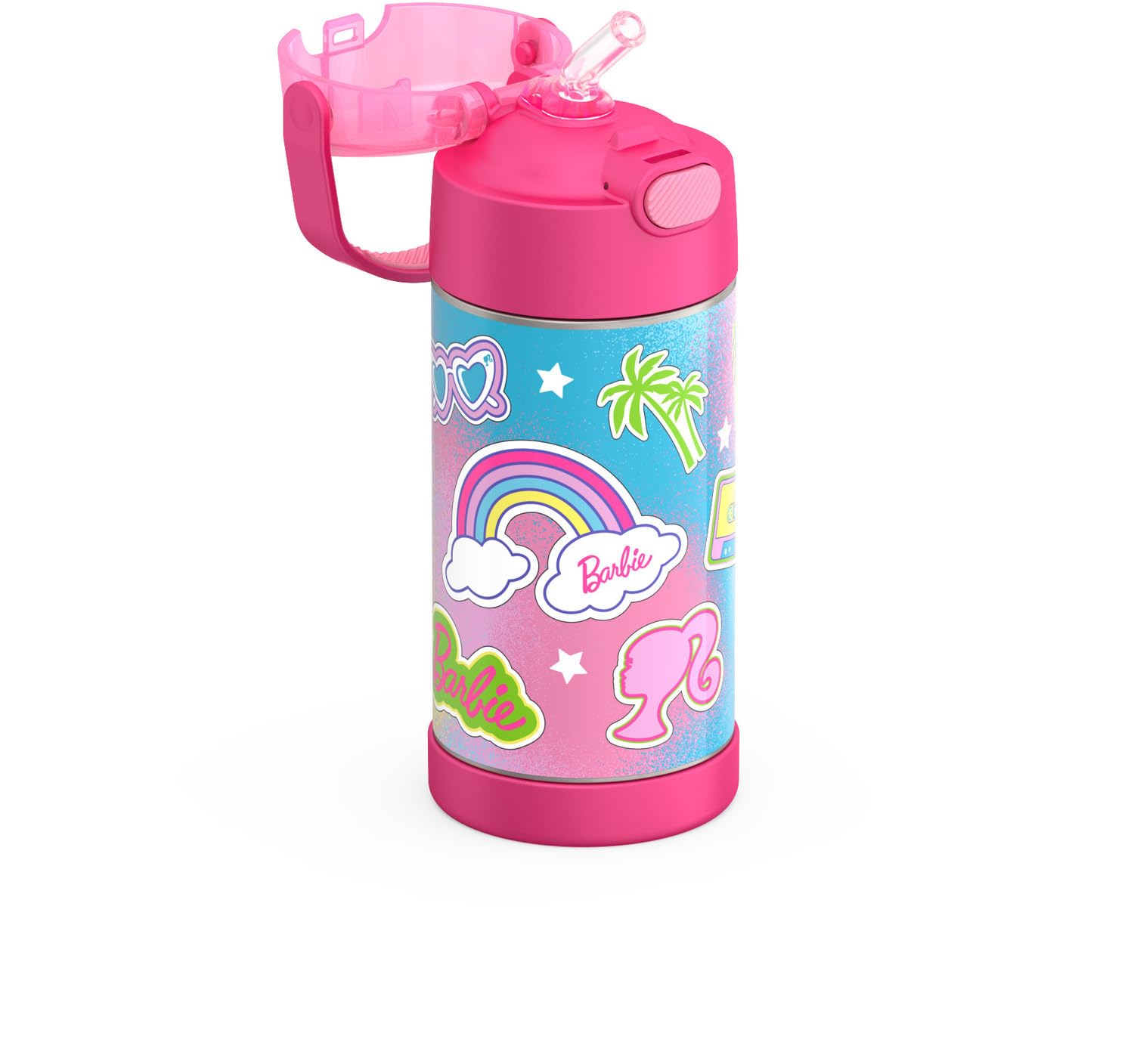 THERMOS FUNtainer detalle de la pajita cubierta de silicona, higiene y facilidad