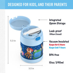 THERMOS FUNTAINER cuchara plegable en la tapa, utensilio siempre disponible