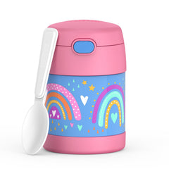 THERMOS frasco frontal Rainbow Dreams mostrando diseño infantil y portabilidad