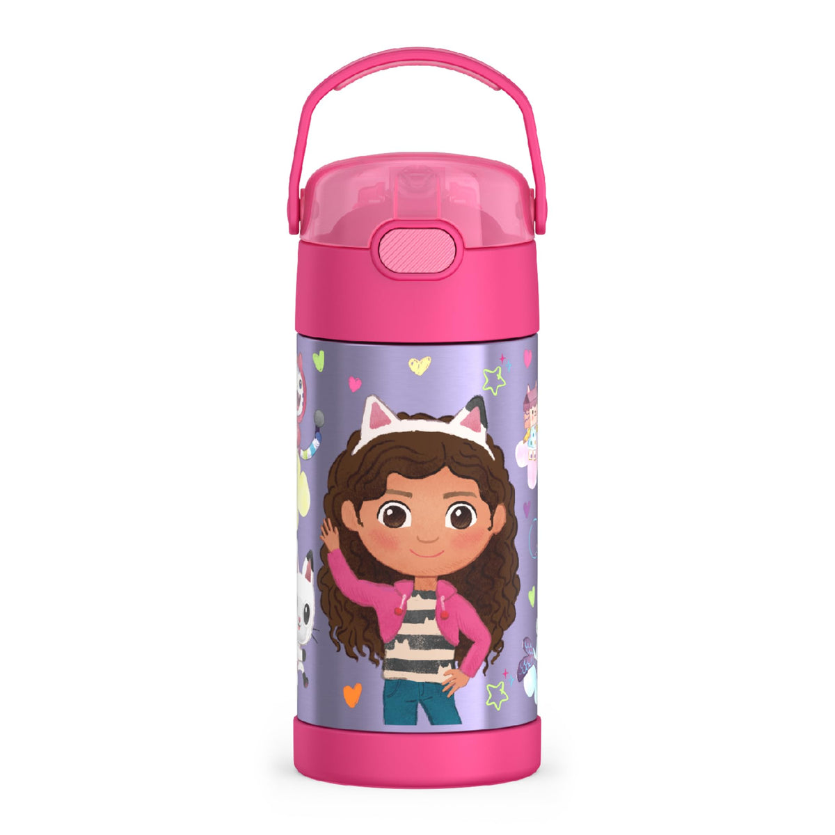 THERMOS FUNtainer frente con diseño Gabby’s Dollhouse, apariencia atractiva y portátil