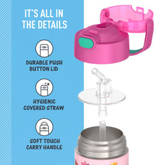 THERMOS FUNtainer Princesas textura del cuerpo resistente y sin sudor