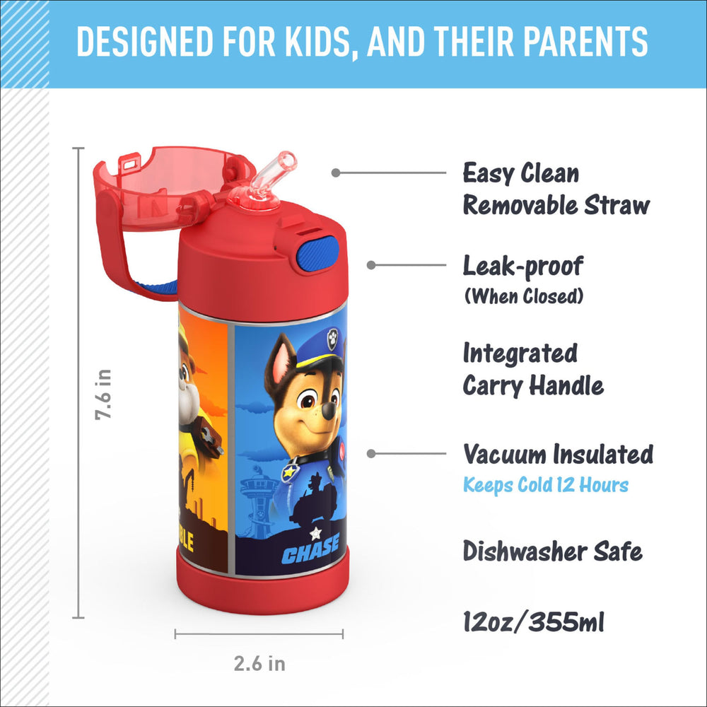 THERMOS FUNtainer tapa con pajita protegida, higiene fácil para niños