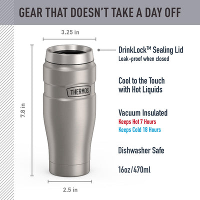 THERMOS DRINKLOCK lid detail showing leak-proof seal for secure travel benefit