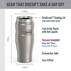 THERMOS DRINKLOCK lid detail showing leak-proof seal for secure travel benefit