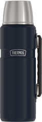 THERMOS Stainless King vista frontal Midnight Blue con aspecto resistente y práctico