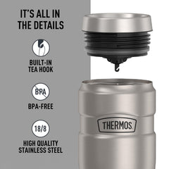 THERMOS interior vacuum wall showing double-wall insulation for long-lasting temperature benefit