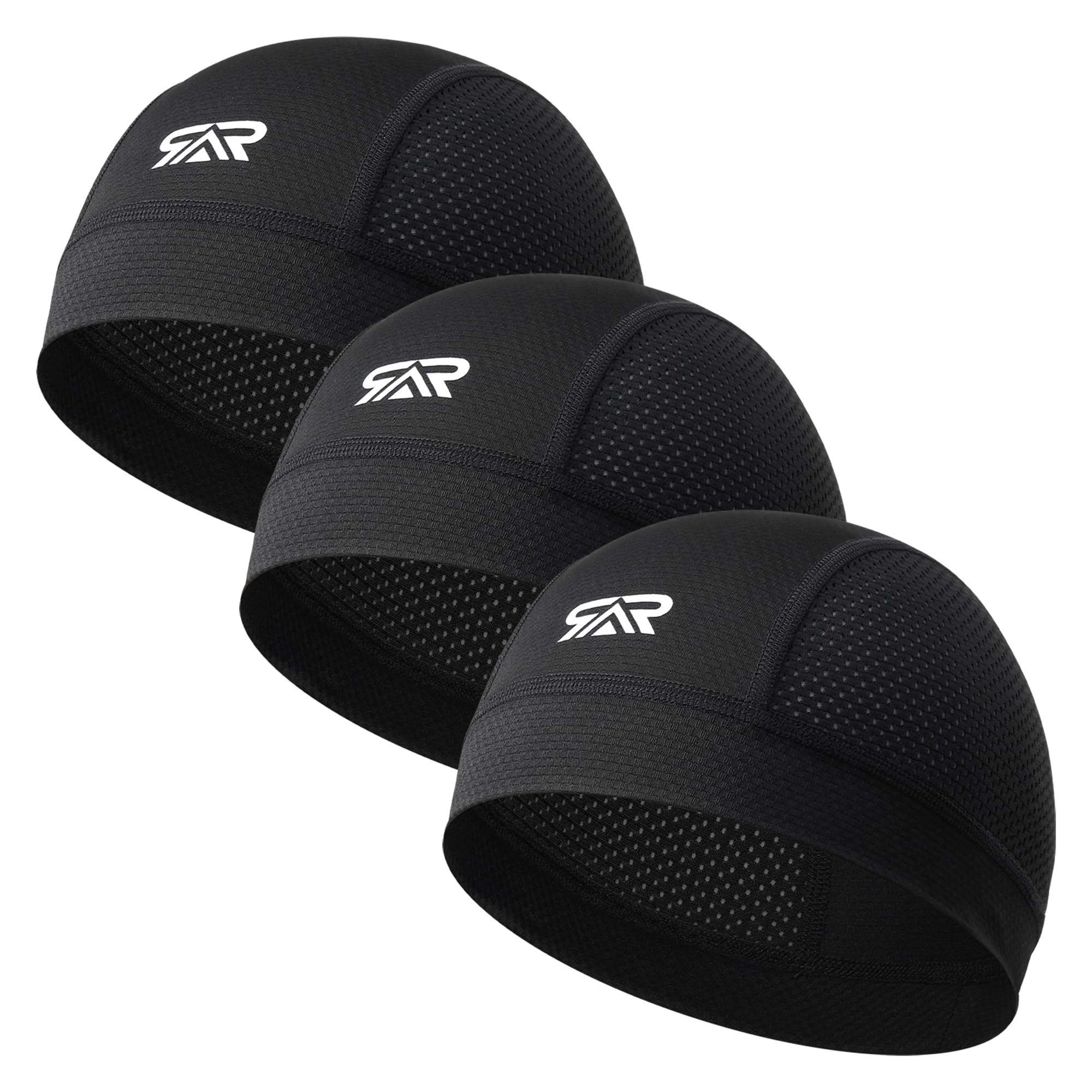 THINDUST paquete de 3 gorros skull cap, vista frontal, protección y comodidad